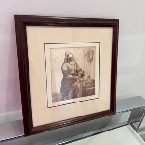 Connie Wing Artist Proof Signed Pencil Sketch Drawing 12.5 x13.5